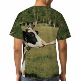 yanfind Adult Full Print T-shirts (men And Women) Agriculture Anonymous Beautiful Caress Cattle Cow Dairy Dress Farm Farmland Female