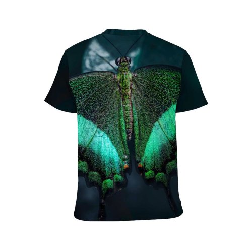 yanfind Adult Full Print T-shirts (men And Women) Amazing Beauty Butterfly Closeup Banded Creature Cute Dark Delicate