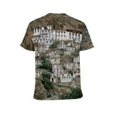 yanfind Adult Full Print T-shirts (men And Women) Aged Ancient Architecture Attract Belief Buddhism Buddhist Calm Destination Faith