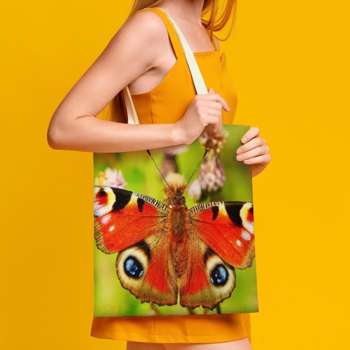 yanfind Great Martin Canvas Tote Bag Double Butterfly Insect Invertebrate Bee Honey Photo Plant Creative Commons white-style1 38×41cm