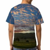yanfind Adult Full Print T-shirts (men And Women) Agriculture Barn Clouds Countryside Cow Farm Field Forest Grass Idyllic Rural Scenic