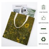 yanfind Great Martin Canvas Tote Bag Double Field Outdoors Grassland Meadow Plant Flower Countryside Farm Rural Alton Hampshire white-style1 38×41cm