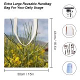yanfind Great Martin Canvas Tote Bag Double Field Grassland Outdoors Plant Palm Springs United States Meadow Countryside Rural Farm white-style1 38×41cm