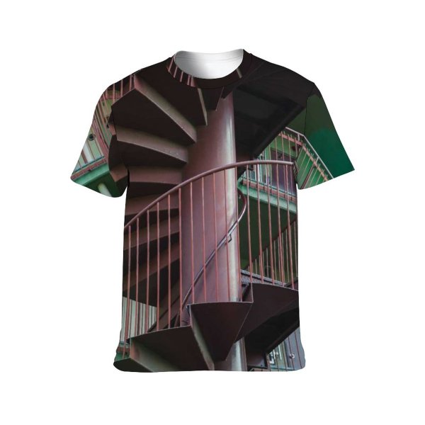 yanfind Adult Full Print T-shirts (men And Women) Accommodation Apartment Architecture Area Building Calm City Condominium Construction Daylight Daytime