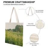 yanfind Great Martin Canvas Tote Bag Double Field Grassland Outdoors Jar Plant Potted Pottery Vase Countryside Farm Rural Meadow white-style1 38×41cm