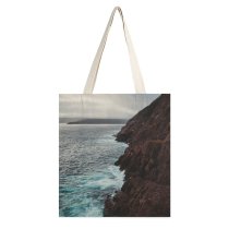 yanfind Great Martin Canvas Tote Bag Double Cliff Outdoors Promontory Grey Creative Commons white-style1 38×41cm