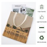 yanfind Great Martin Canvas Tote Bag Double Building Architecture Jaipur India Dome Worship Grey Reflection Palace Castle Fort Floating white-style1 38×41cm