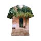 yanfind Adult Full Print T-shirts (men And Women) Aged Arch Architecture Bench Sky Building Chair Cloudy Comfort Space Courtyard Cushion