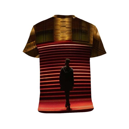 yanfind Adult Full Print T-shirts (men And Women) Alone Ancient Anonymous Beautiful Building Carpet Colorful Corridor Dark Decor Design Entrance