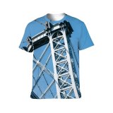 yanfind Adult Full Print T-shirts (men And Women) America Attract Sky Cable Center Central City Cloudless Commerce Construction Design