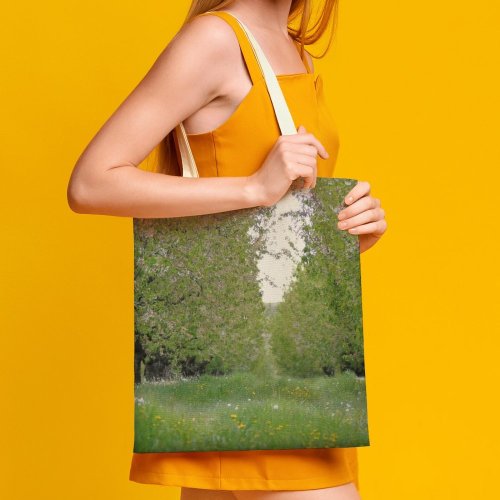 yanfind Great Martin Canvas Tote Bag Double Field Grassland Outdoors Countryside Farm Rural Plant Tree Meadow Vegetation Forest white-style1 38×41cm