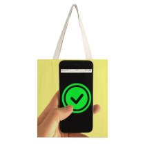 yanfind Great Martin Canvas Tote Bag Double Phone Electronics Tick Ok Hotspot Wifi Secure Safe IPod Stock white-style1 38×41cm