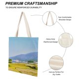 yanfind Great Martin Canvas Tote Bag Double Field Grassland Outdoors Countryside Paddy Mei Ling Wanli Nanchang China Plant Vegetation white-style1 38×41cm