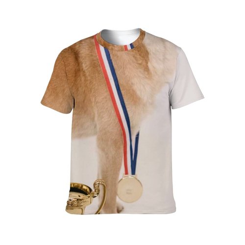 yanfind Adult Full Print T-shirts (men And Women) Adorable Attentive Calm Clever Competition Contest Creature Cup Curious Cute Dog