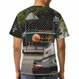 yanfind Adult Full Print T-shirts (men And Women) Action Amusement Anonymous Arms Raised Ball Barrier Basket Basketball Carefree Child Childhood
