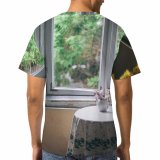 yanfind Adult Full Print T-shirts (men And Women) Aged Aroma Bloom Botany Bouquet Ceramic Chair Daylight Decor Flora