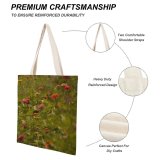 yanfind Great Martin Canvas Tote Bag Double Field Grassland Outdoors Countryside Farm Rural Plant Meadow Flower Geranium Petal white-style1 38×41cm