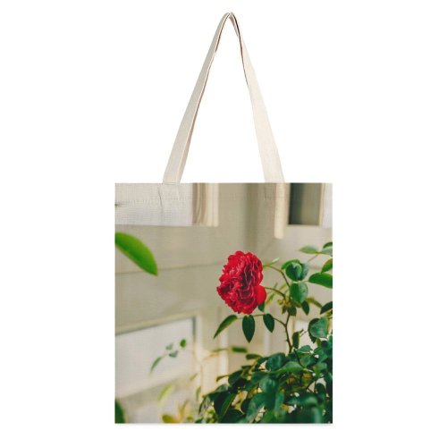 yanfind Great Martin Canvas Tote Bag Double Flower Plant Rose Geranium Wuxi Jiangsu China Peony Stock white-style1 38×41cm