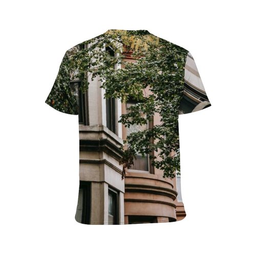 yanfind Adult Full Print T-shirts (men And Women) Accommodation Aged Architecture Area Building Calm City Condominium Construction Daylight Daytime