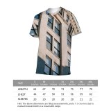 yanfind Adult Full Print T-shirts (men And Women) Accommodation Aged Architecture Sky Building City Cloudless Complex Condominium Construction Daytime Design