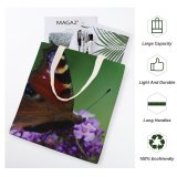 yanfind Great Martin Canvas Tote Bag Double Butterfly Birds Insect Invertebrate Seventies Vlinder Purple Dagpauwoog Photo Bee white-style1 38×41cm