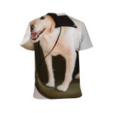 yanfind Adult Full Print T-shirts (men And Women) Adorable Apartment Attention Chair Creature Curious Cute Dog Fluff Friendly Fun