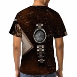 yanfind Adult Full Print T-shirts (men And Women) Accessory Arrangement Assorted Classic Concept Decor Detail From Above Harmonica High Instrument