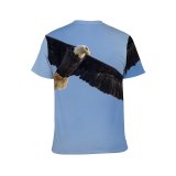 yanfind Adult Full Print T-shirts (men And Women) Altitude Atmosphere Avian Beak Bird Watching Sky Carnivore Cloudless Creature Dynamic