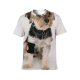 yanfind Adult Full Print T-shirts (men And Women) Adorable Care Creature Curious Cute Dog Fauna Fluff Friendly Funny Fur