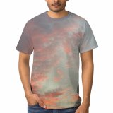 yanfind Adult Full Print T-shirts (men And Women) Backdrop Calm Cloud Cloudy Colorful Space Cumulus Evening Fluff From