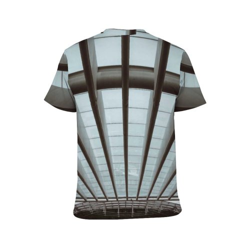 yanfind Adult Full Print T-shirts (men And Women) Aluminum Architecture Building Ceiling Construction Contemporary Creative Daylight Daytime Decor Design Destination
