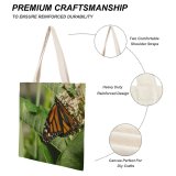 yanfind Great Martin Canvas Tote Bag Double Butterfly Insect Invertebrate Monarch white-style1 38×41cm