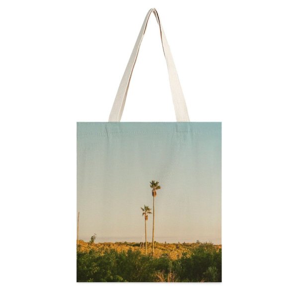 yanfind Great Martin Canvas Tote Bag Double Field Grassland Outdoors Film Countryside Farm Meadow Rural Plant Tree Sunset white-style1 38×41cm