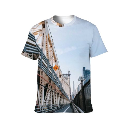 yanfind Adult Full Print T-shirts (men And Women) Aged America Architecture Area Asphalt Sky Building Cantilever City Cityscape