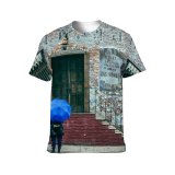 yanfind Adult Full Print T-shirts (men And Women) Admire Aged Ancient Anonymous Architecture Attract Backpack Bicycle Bike Brick Wall Building