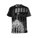 yanfind Adult Full Print T-shirts (men And Women) Aged America Architecture Attract Brick Wall Building Bw Ceiling Chandelier Classic Construction