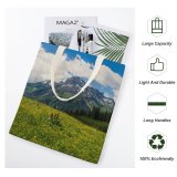 yanfind Great Martin Canvas Tote Bag Double Field Grassland Outdoors Lech Countryside Farm Rural Meadow Sterreich Range Balance white-style1 38×41cm