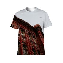 yanfind Adult Full Print T-shirts (men And Women) Aged Ancient Arch Architecture Bird Building City College Space Daytime Decorative
