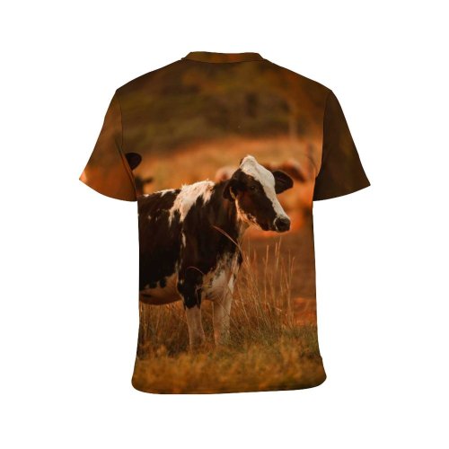 yanfind Adult Full Print T-shirts (men And Women) Agriculture Blurred Country Countryside Cow Farm Farmland Field Grass Grassland Graze