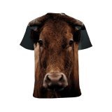 yanfind Adult Full Print T-shirts (men And Women) Agriculture Biology Blurred Bovine Cattle Country Countryside Cow Creature Dairy Daylight