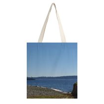yanfind Great Martin Canvas Tote Bag Double Boat Transportation Vehicle West Seattle Architecture Building Ocean Outdoors Sea Ship white-style1 38×41cm