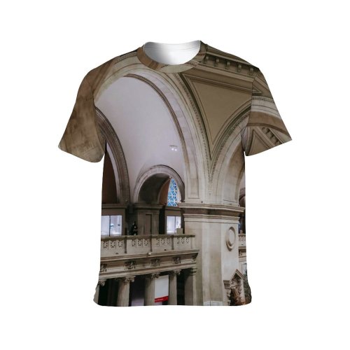 yanfind Adult Full Print T-shirts (men And Women) Aged Arch Arched Architecture Archway Art Attract Building Ceiling Classic Classy Column
