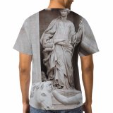 yanfind Adult Full Print T-shirts (men And Women) Aged Arched Architecture Art Attract Building Carve Column Construction Decor Design