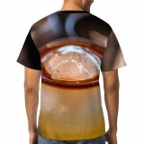 yanfind Adult Full Print T-shirts (men And Women) Alcohol Aperitif Appetizing Bar Beverage Blurred Booze Café Cocktail Colorful Cool Cube