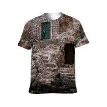 yanfind Adult Full Print T-shirts (men And Women) Adriatic Aged Architecture Bristly Castle Croatia Daytime Door Europe Exterior Facade Fortress