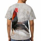 yanfind Adult Full Print T-shirts (men And Women) Adorable Avian Beak Blot Calm Cement Charming Chordate Cock Cockerel Colorful Comb