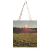 yanfind Great Martin Canvas Tote Bag Double Field Outdoors Grassland Cattle Cow Grass Plant Countryside Farm Rural Pasture Meadow white-style1 38×41cm