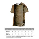 yanfind Adult Full Print T-shirts (men And Women) Aged Art Blurred Buddhism Buddhist Carved Church Cylinder Daylight Decorative