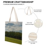 yanfind Great Martin Canvas Tote Bag Double Field Grassland Outdoors Countryside Paddy Meix white-style1 38×41cm