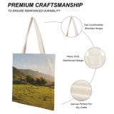 yanfind Great Martin Canvas Tote Bag Double Field Outdoors Grassland Countryside Farm Rural Meadow Pasture Ranch Grazing Grass Plant white-style1 38×41cm